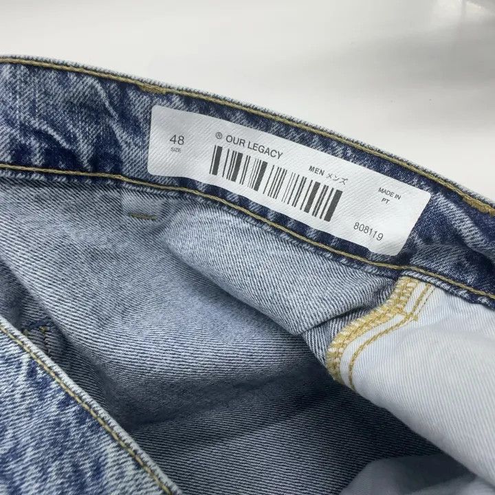 Our Legacy Our Legacy High Waist Wide-Leg Denim Pants 0079 Size 40" / US 18 - 6 Thumbnail