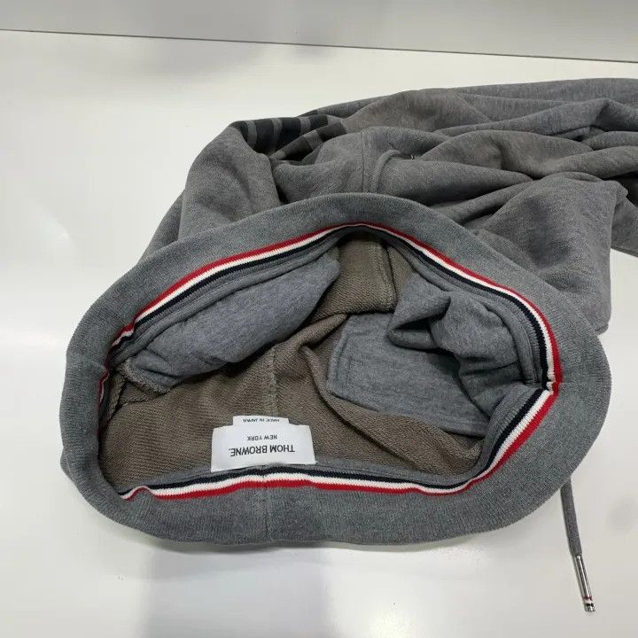 Thom Browne Thom Browne Gray Cotton Mid-Waist Sweatpants 0079 Size US 26 / EU 42 - 7 Thumbnail