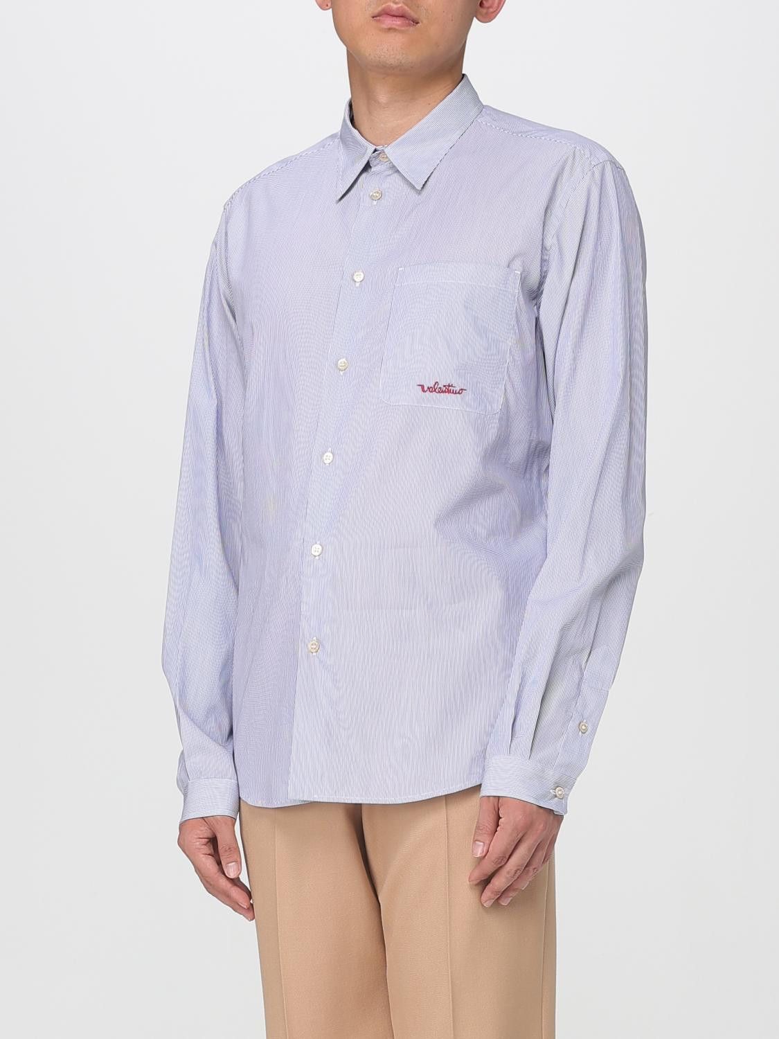 Valentino Valentino Shirt Men Gnawed Blue Size US L / EU 52-54 / 3 - 4 Thumbnail