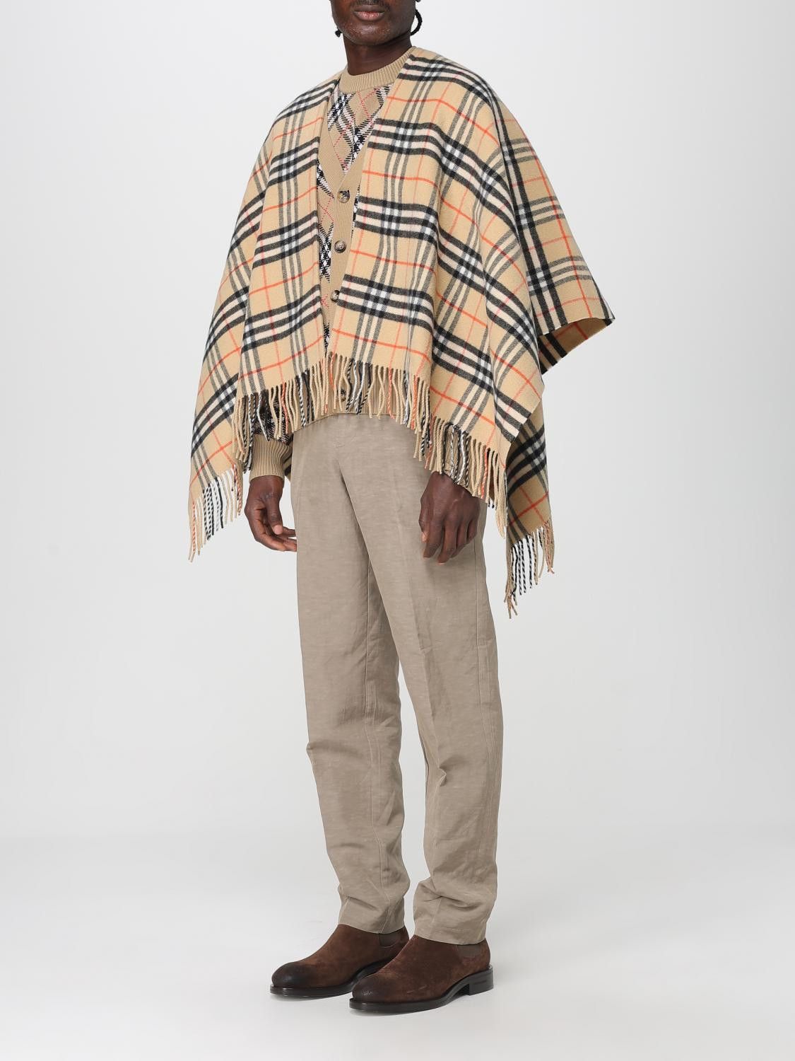 Burberry Burberry Scarf Men Beige Size ONE SIZE - 4 Thumbnail