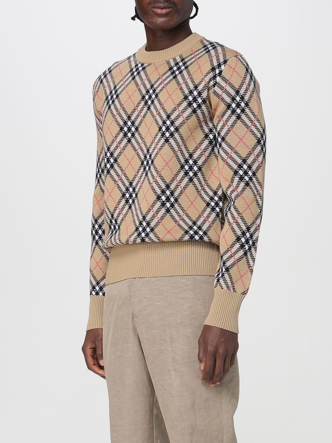 Burberry Burberry Sweater Men Beige Size US M / EU 48-50 / 2 - 4 Thumbnail