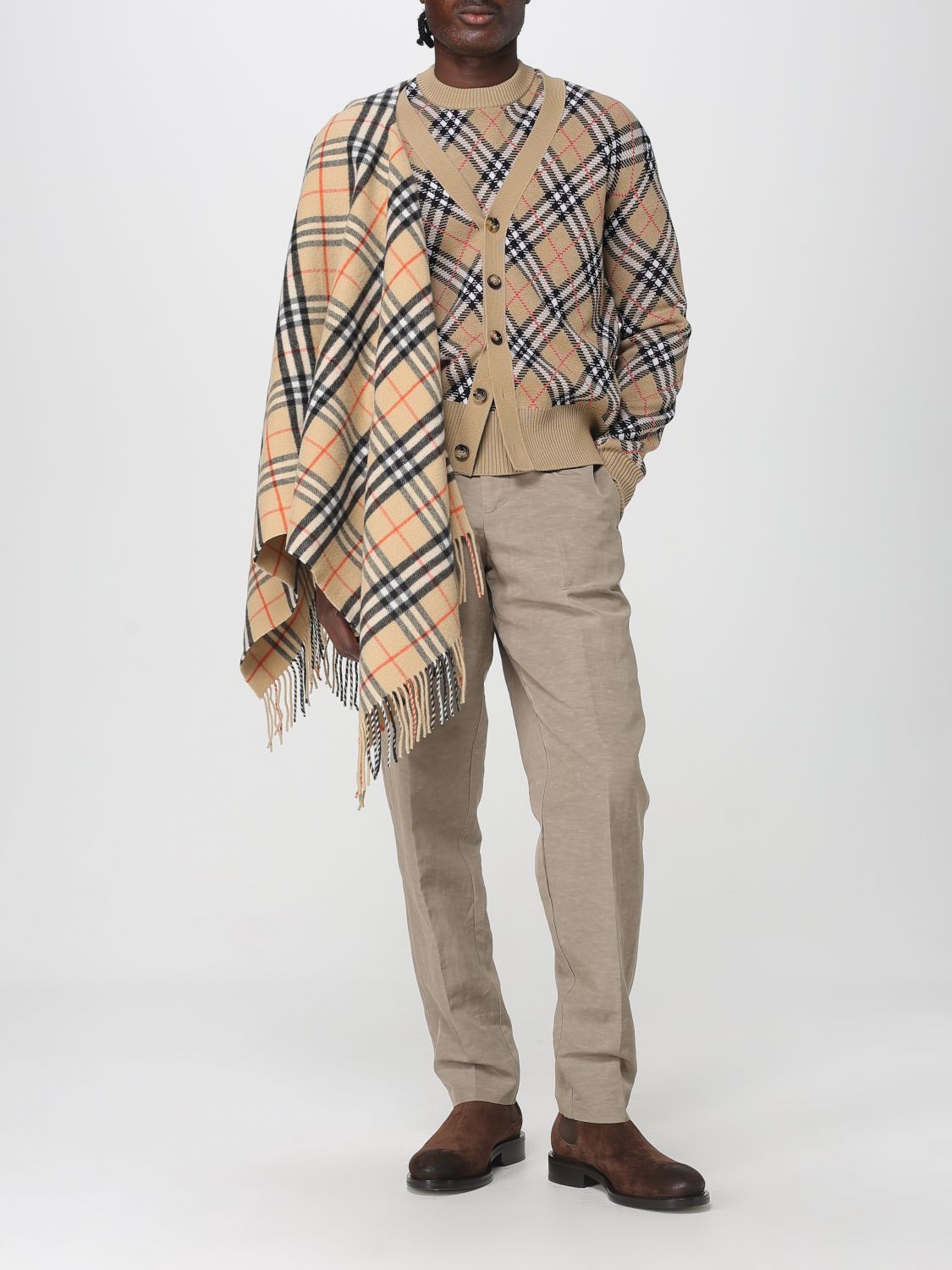 Burberry Burberry Sweater Men Beige Size US M / EU 48-50 / 2 - 2 Thumbnail