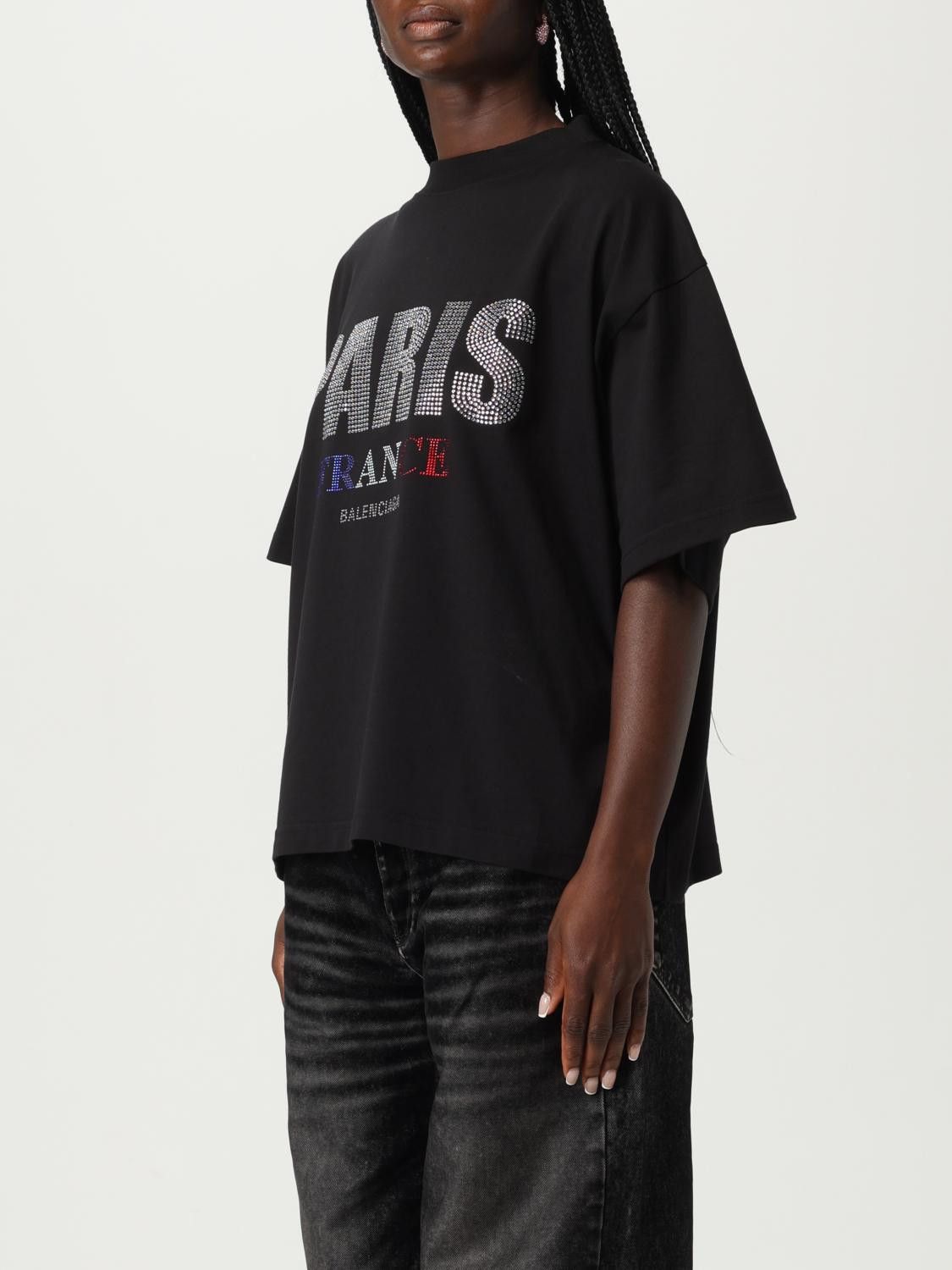 Balenciaga Balenciaga T-Shirt Woman Black Size L / US 10 / IT 46 - 4 Thumbnail