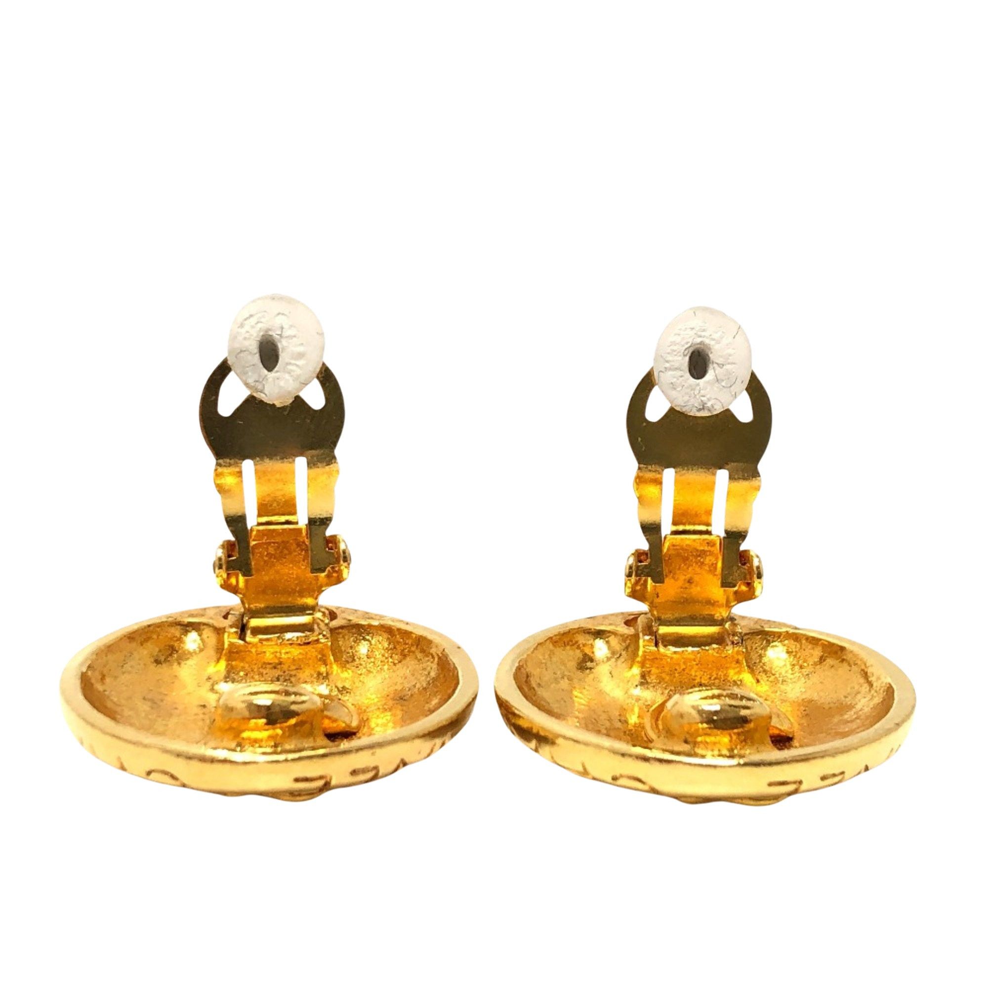 Chanel Chanel Vintage Round Clip Earrings earring Size ONE SIZE - 2 Thumbnail