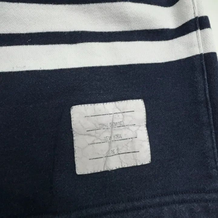 Thom Browne Thom Browne Classic Stripe Sports Shorts Navy 0079 Size US 26 / EU 42 - 6 Thumbnail