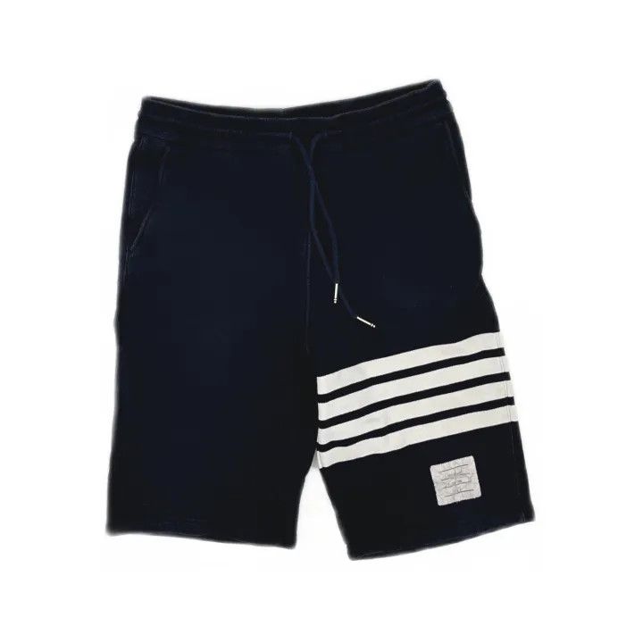 Thom Browne Thom Browne Classic Stripe Sports Shorts Navy 0079 Size US 26 / EU 42 - 2 Thumbnail