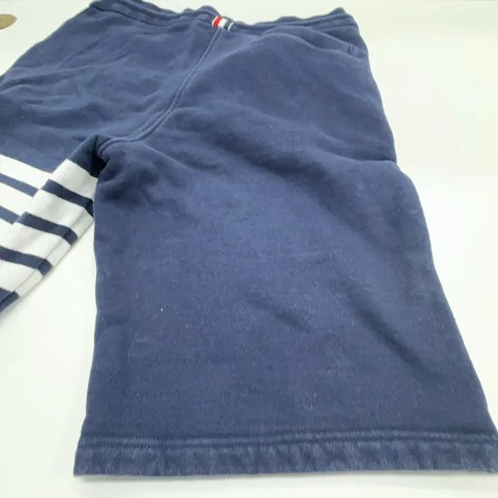 Thom Browne Thom Browne Classic Stripe Sports Shorts Navy 0079 Size US 26 / EU 42 - 13 Thumbnail