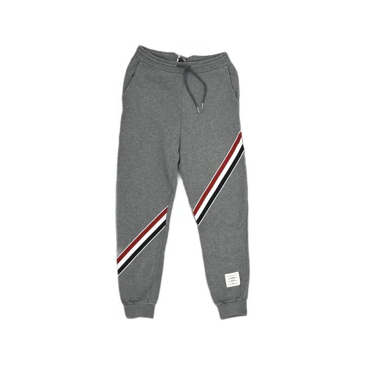 Thom Browne Thom Browne Gray Striped Sweatpants 0079 Size US 26 / EU 42 - 2 Thumbnail