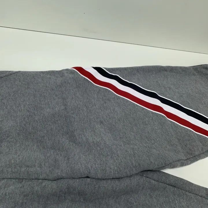 Thom Browne Thom Browne Gray Striped Sweatpants 0079 Size US 26 / EU 42 - 8 Thumbnail
