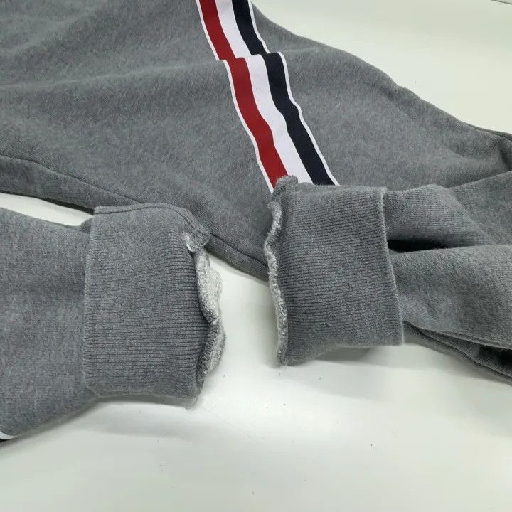 Thom Browne Thom Browne Gray Striped Sweatpants 0079 Size US 26 / EU 42 - 11 Thumbnail