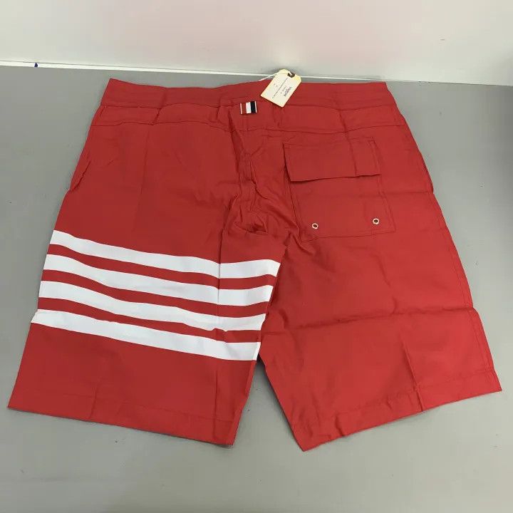 Thom Browne Thom Browne Classic Red Swim Shorts 0079 Size US 26 / EU 42 - 2 Thumbnail