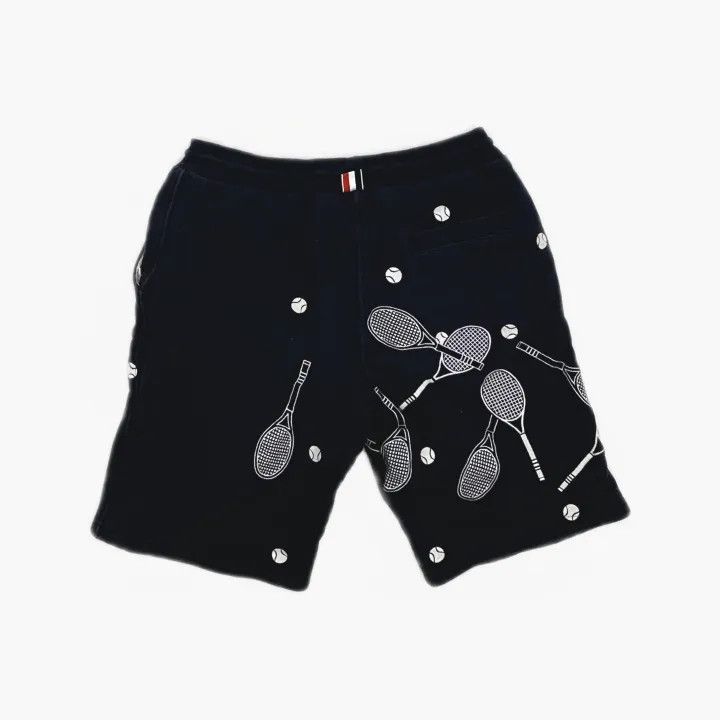 Thom Browne Thom Browne Tennis Print Sports Shorts for Men 0079 Size US 26 / EU 42 - 3 Thumbnail
