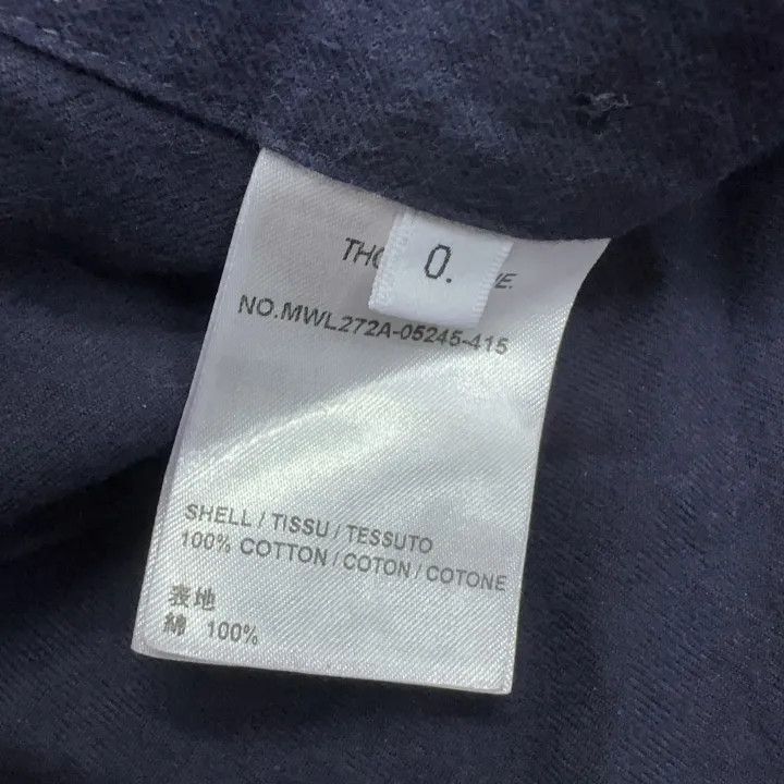 Thom Browne Thom Browne Classic Long Sleeve Shirt with Stripe 0079 Size US S / EU 44-46 / 1 - 6 Thumbnail
