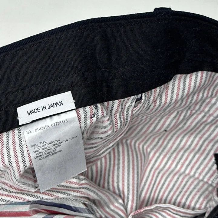 Thom Browne Thom Browne Black Cotton Long Pants for Men 0079 Size US 26 / EU 42 - 3 Thumbnail