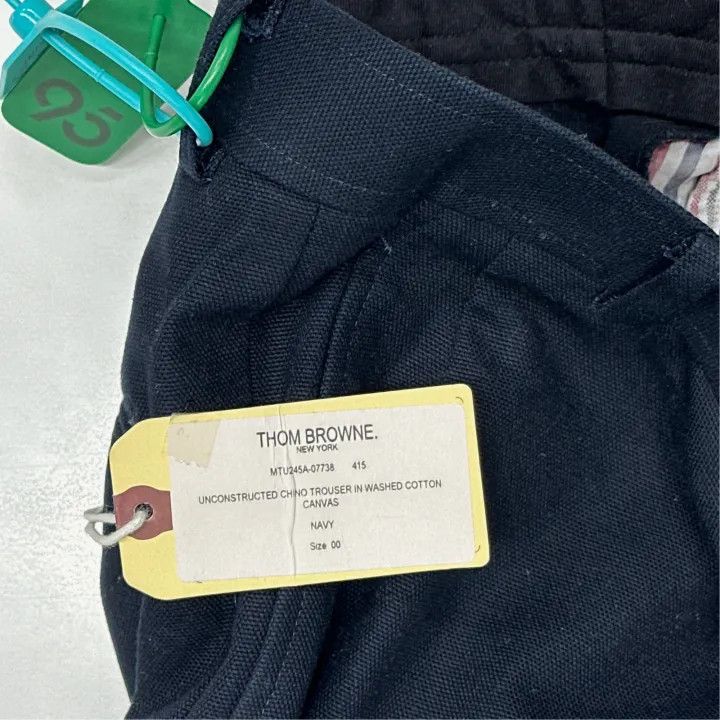 Thom Browne Thom Browne Black Cotton Long Pants for Men 0079 Size US 26 / EU 42 - 5 Thumbnail