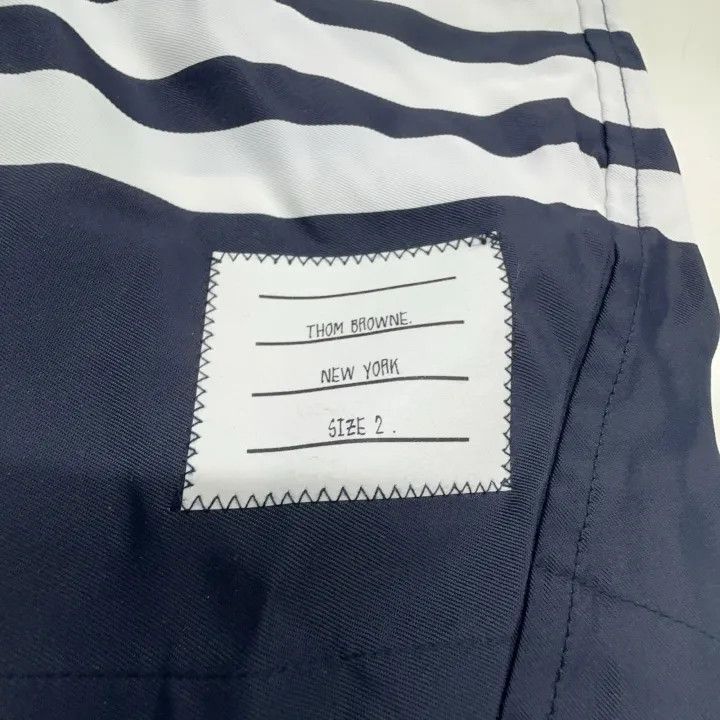 Thom Browne Thom Browne Classic Striped Casual Shorts 0079 Size US 26 / EU 42 - 4 Thumbnail