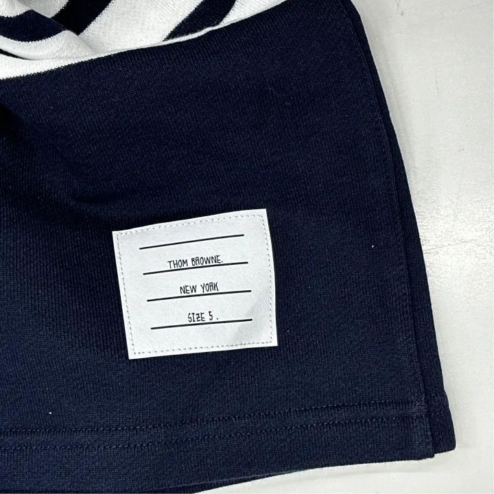 Thom Browne Thom Browne Classic Stripe Sports Shorts Navy 0079 Size US 26 / EU 42 - 4 Thumbnail