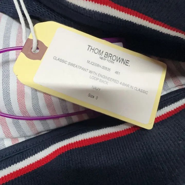 Thom Browne Thom Browne Navy Stripe Casual Sweatpants 0079 Size US 26 / EU 42 - 4 Thumbnail