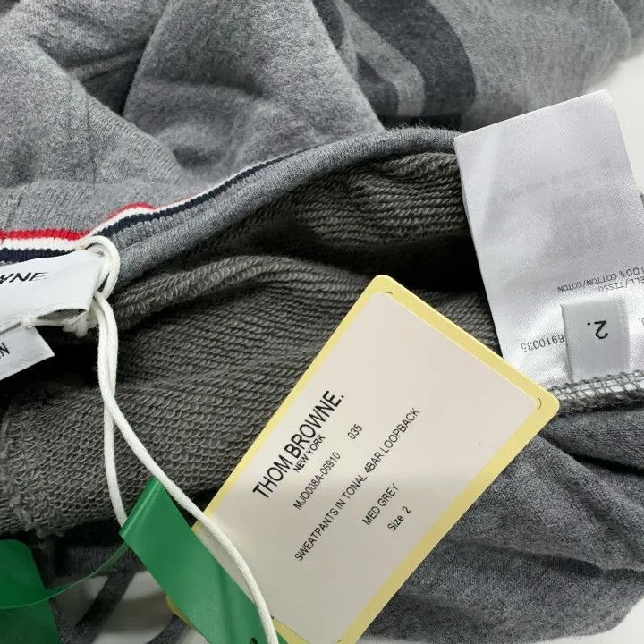 Thom Browne Thom Browne Gray Stripe Knit Sports Pants 0079 Size US 26 / EU 42 - 7 Thumbnail