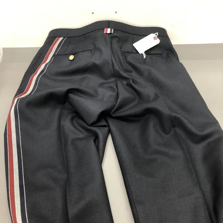 Thom Browne Thom Browne Wool Color-Block Slim Pants 0079 Size US 26 / EU 42 - 2 Thumbnail