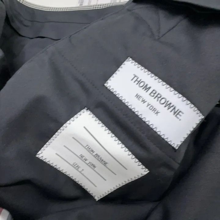 Thom Browne Thom Browne Wool Shorts in Black and White 0079 Size US 26 / EU 42 - 5 Thumbnail