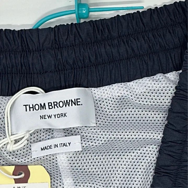 Thom Browne Thom Browne Navy Drawstring Casual Pants 0079 Size US 26 / EU 42 - 4 Thumbnail