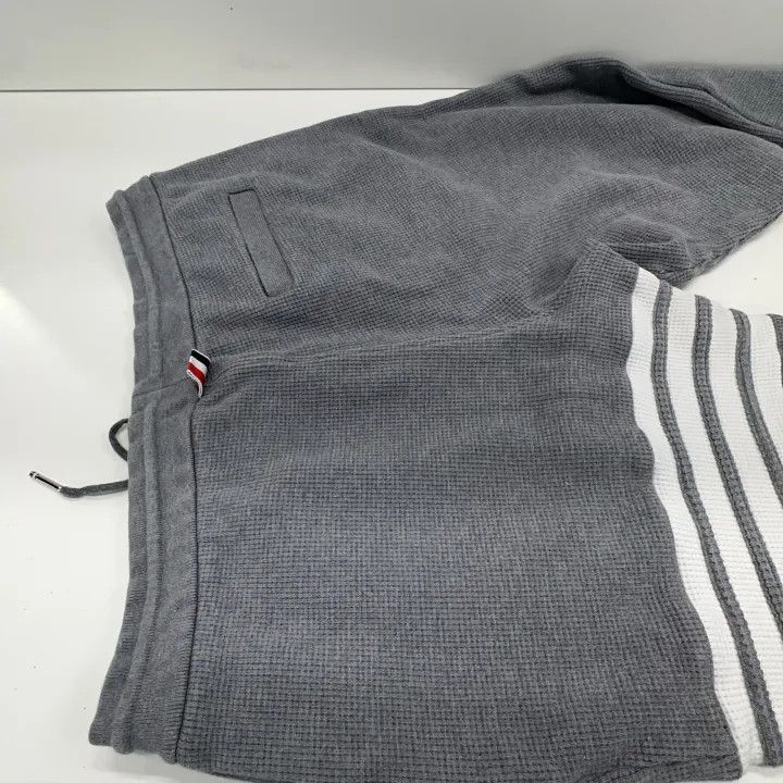 Thom Browne Thom Browne Gray Cuffed Sports Knit Pants 0079 Size US 26 / EU 42 - 12 Thumbnail