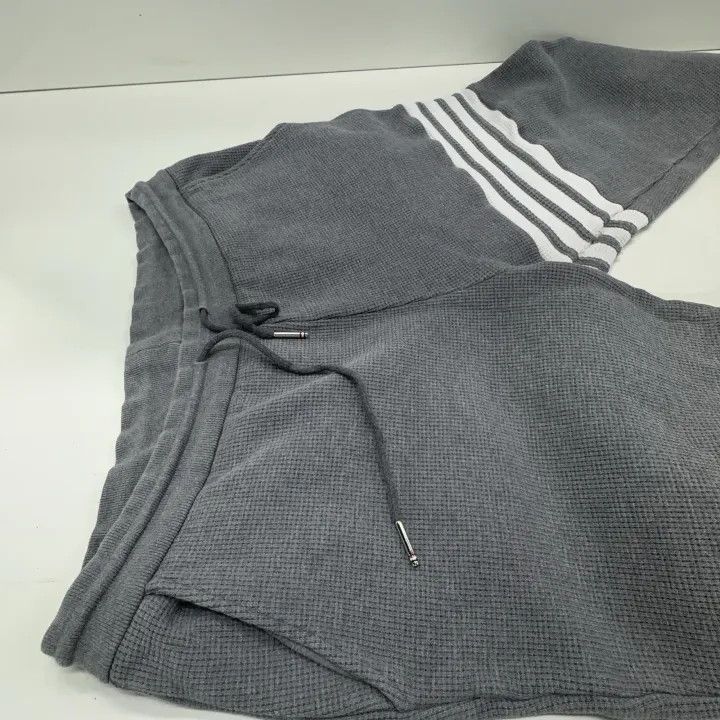 Thom Browne Thom Browne Gray Cuffed Sports Knit Pants 0079 Size US 26 / EU 42 - 9 Thumbnail
