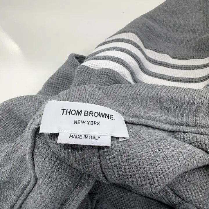 Thom Browne Thom Browne Gray Cuffed Sports Knit Pants 0079 Size US 26 / EU 42 - 5 Thumbnail