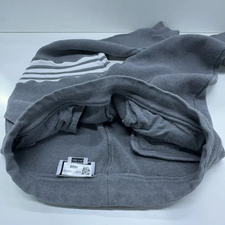 Thom Browne Thom Browne Gray Cuffed Sports Knit Pants 0079 Size US 26 / EU 42 - 8 Thumbnail