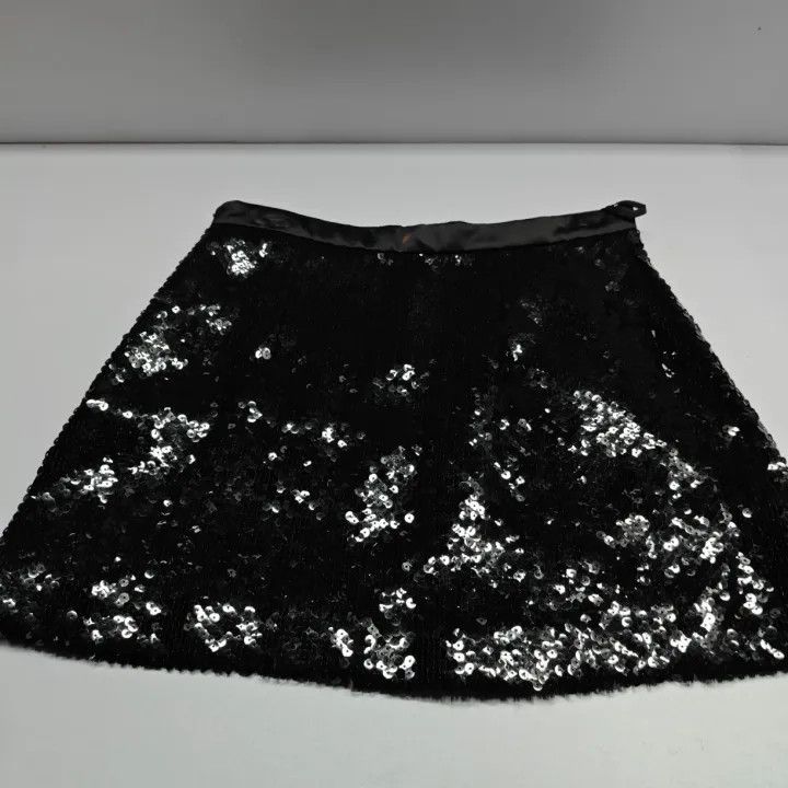 Miu Miu Miu Miu Stylish Sequin Decorative Mini Skirt 0079 Size 42" / US 20 - 7 Thumbnail