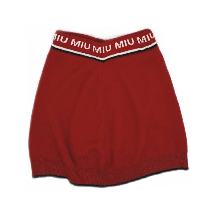 Miu Miu Miu Miu Knitted Casual Mini Skirt for Women 0079 Size 38" / US 16 / IT 52 - 2 Thumbnail