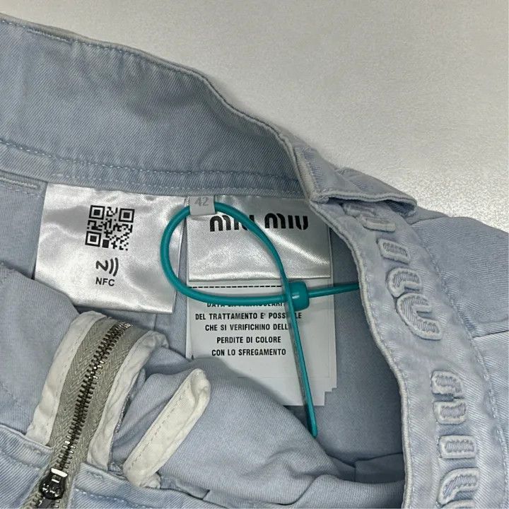Miu Miu Miu Miu Pleated Low Waist Casual Skirt 0079 Size 42" / US 20 - 2 Thumbnail