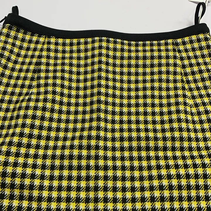Miu Miu Miu Miu Color Block Check A-Line Skirt 0079 Size 24" / US 00 / IT 34 - 6 Thumbnail
