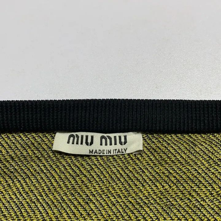Miu Miu Miu Miu Color Block Check A-Line Skirt 0079 Size 24" / US 00 / IT 34 - 3 Thumbnail