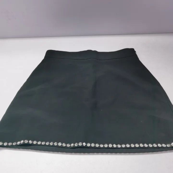 Miu Miu Miu Miu Black High-Waisted Mini Skirt 0079 Size 42" / US 20 - 9 Thumbnail