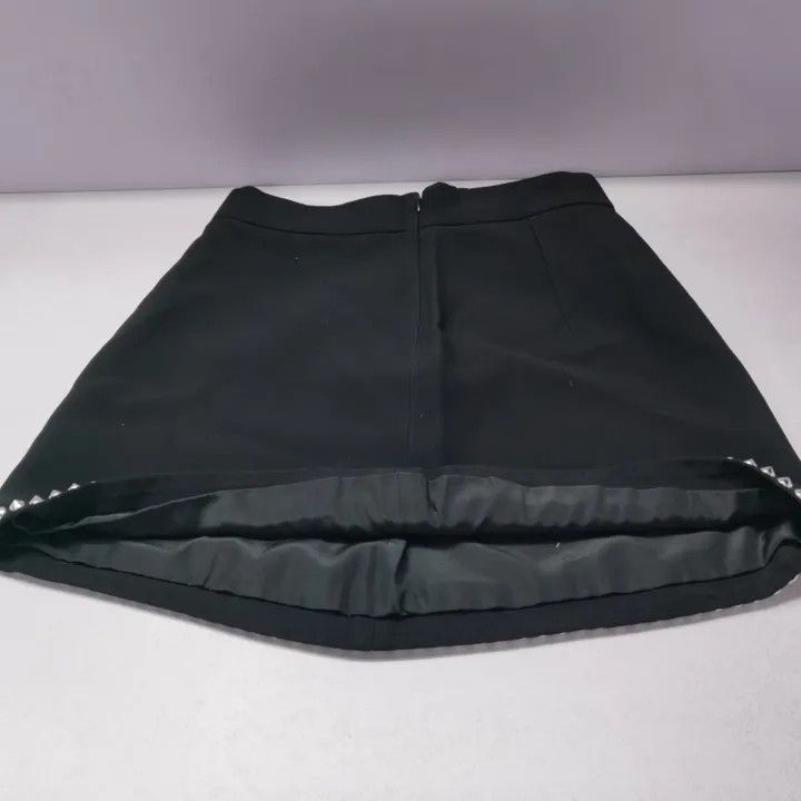 Miu Miu Miu Miu Black High-Waisted Mini Skirt 0079 Size 42" / US 20 - 7 Thumbnail
