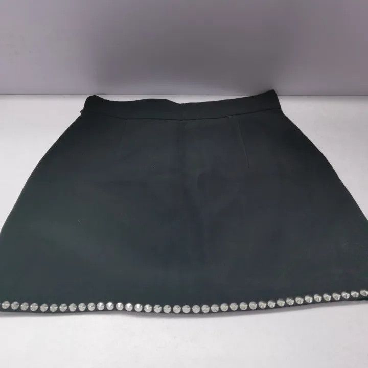 Miu Miu Miu Miu Black High-Waisted Mini Skirt 0079 Size 42" / US 20 - 10 Thumbnail
