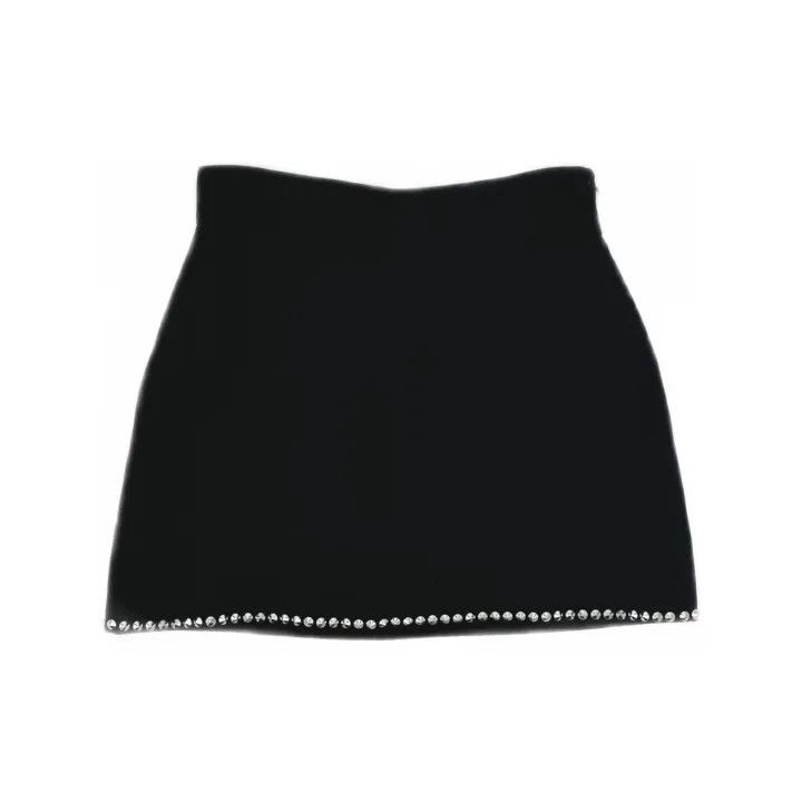 Miu Miu Miu Miu Black High-Waisted Mini Skirt 0079 Size 42" / US 20 - 2 Thumbnail