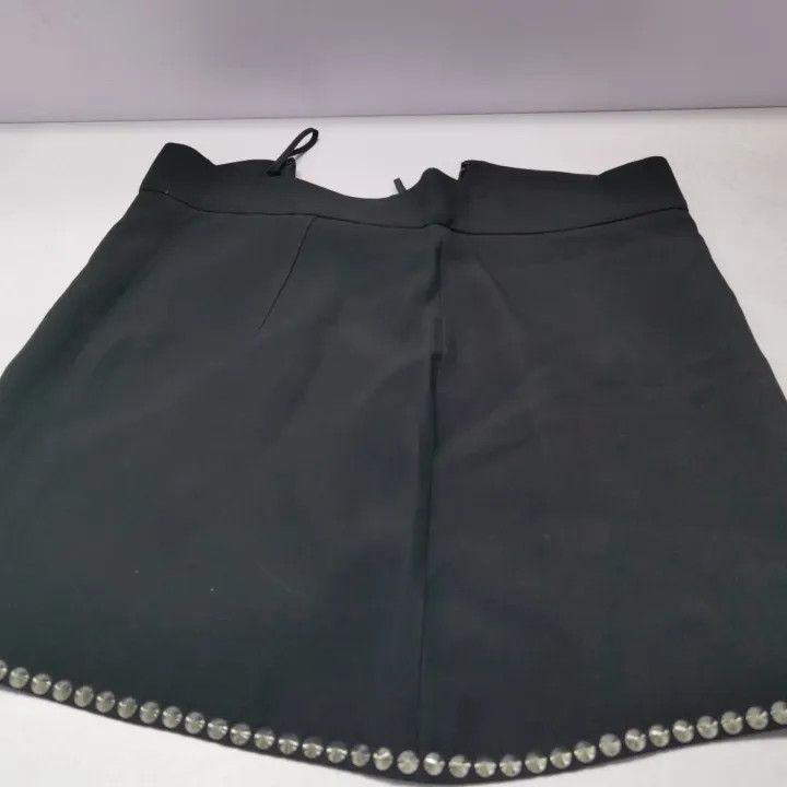 Miu Miu Miu Miu Black High-Waisted Mini Skirt 0079 Size 42" / US 20 - 6 Thumbnail