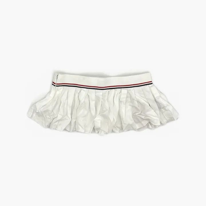 Miu Miu Miu Miu SS22 Alphabet Stripe Pleated Mini Skirt 0079 Size 38" / US 16 / IT 52 - 3 Thumbnail