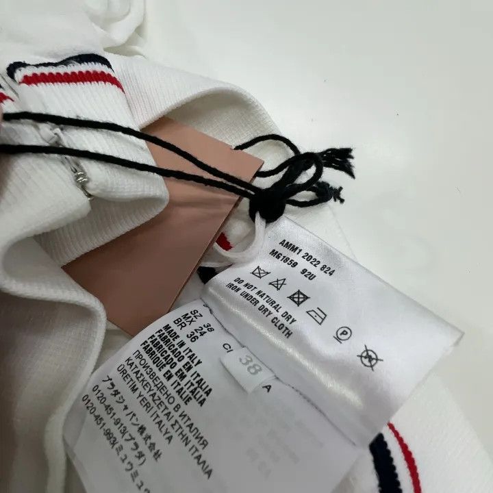 Miu Miu Miu Miu SS22 Alphabet Stripe Pleated Mini Skirt 0079 Size 38" / US 16 / IT 52 - 4 Thumbnail