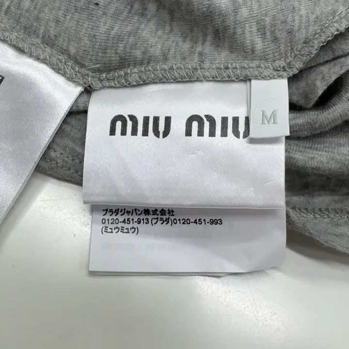 Miu Miu Miu Miu Gray Crew Neck T-Shirt 0079 Size M / US 6-8 / IT 42-44 - 5 Thumbnail