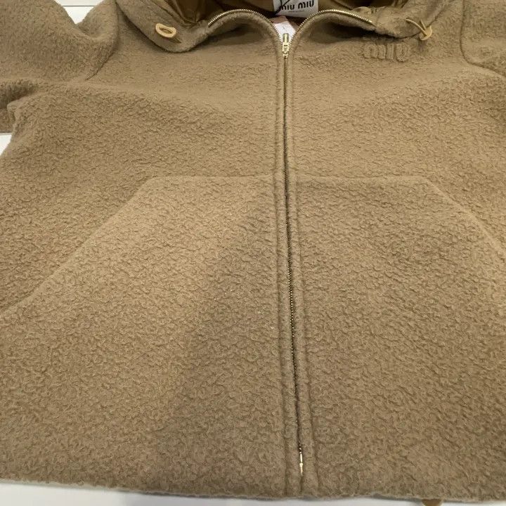Miu Miu Miu Miu Brown Hoodie with Zipper and Pockets 0079 Size M / US 6-8 / IT 42-44 - 10 Thumbnail