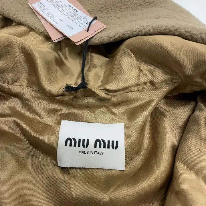 Miu Miu Miu Miu Brown Hoodie with Zipper and Pockets 0079 Size M / US 6-8 / IT 42-44 - 5 Thumbnail