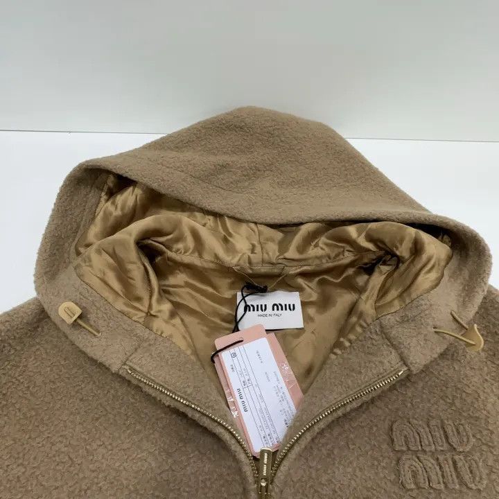 Miu Miu Miu Miu Brown Hoodie with Zipper and Pockets 0079 Size M / US 6-8 / IT 42-44 - 9 Thumbnail