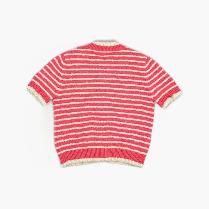 Chanel Chanel Casual Stylish Striped Knit Cardigan 0079 Size XS / US 0-2 / IT 36-38 - 3 Thumbnail