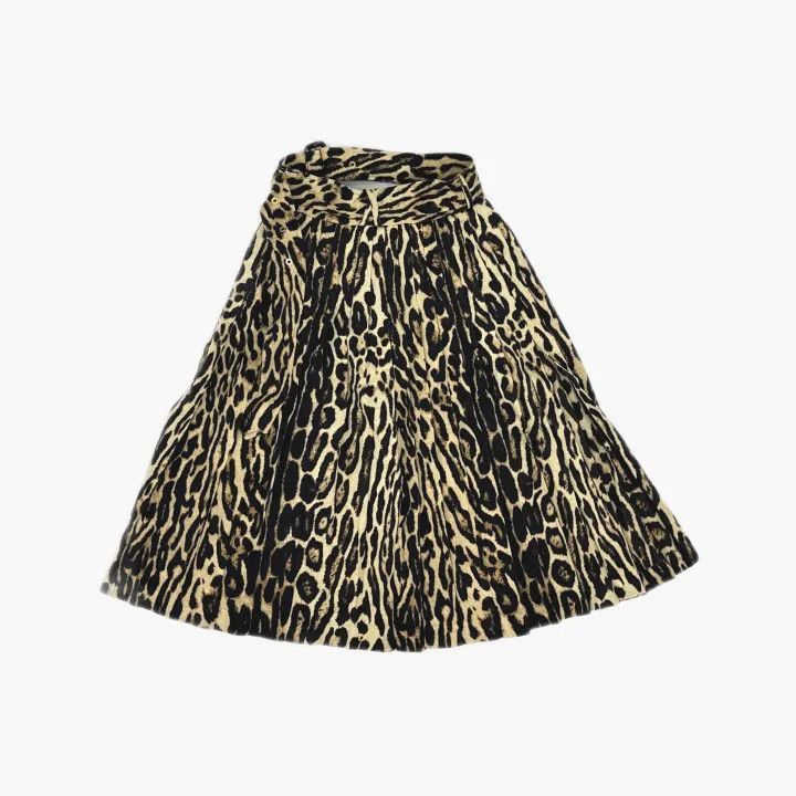 Burberry Burberry Leopard Print Mid-Waist Casual Skirt 0079 Size 24" / US 00 / IT 34 - 3 Thumbnail