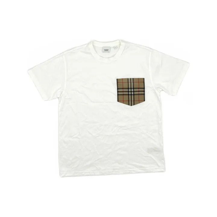 Burberry Burberry Loose Fit Check Pocket T-Shirt 0079 Size S / US 4 / IT 40 - 2 Thumbnail