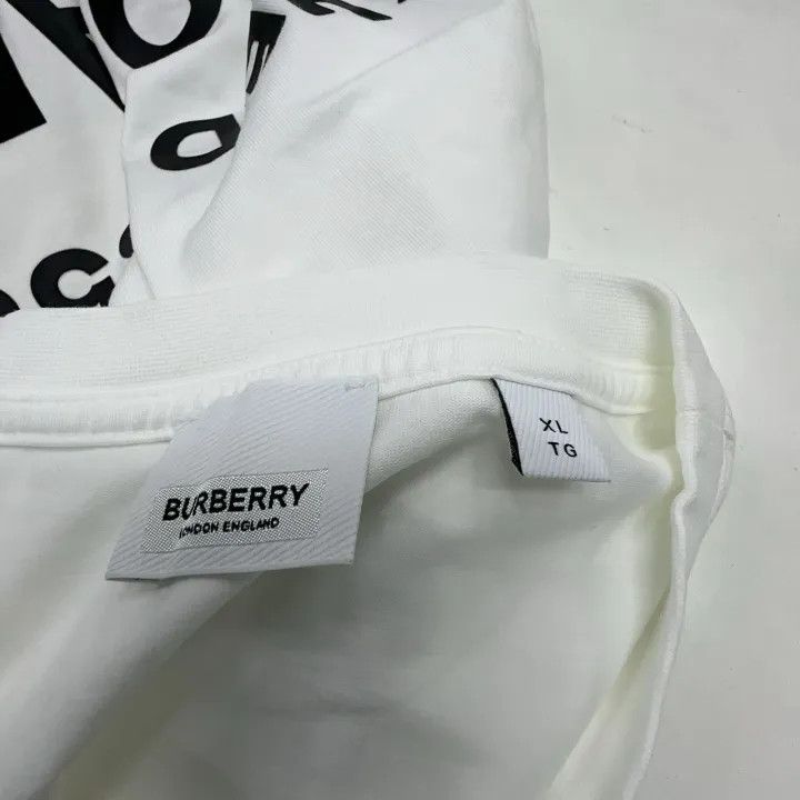 Burberry Burberry Letter Print Oversized T-Shirt 0079 Size XL / US 12-14 / IT 48-50 - 5 Thumbnail